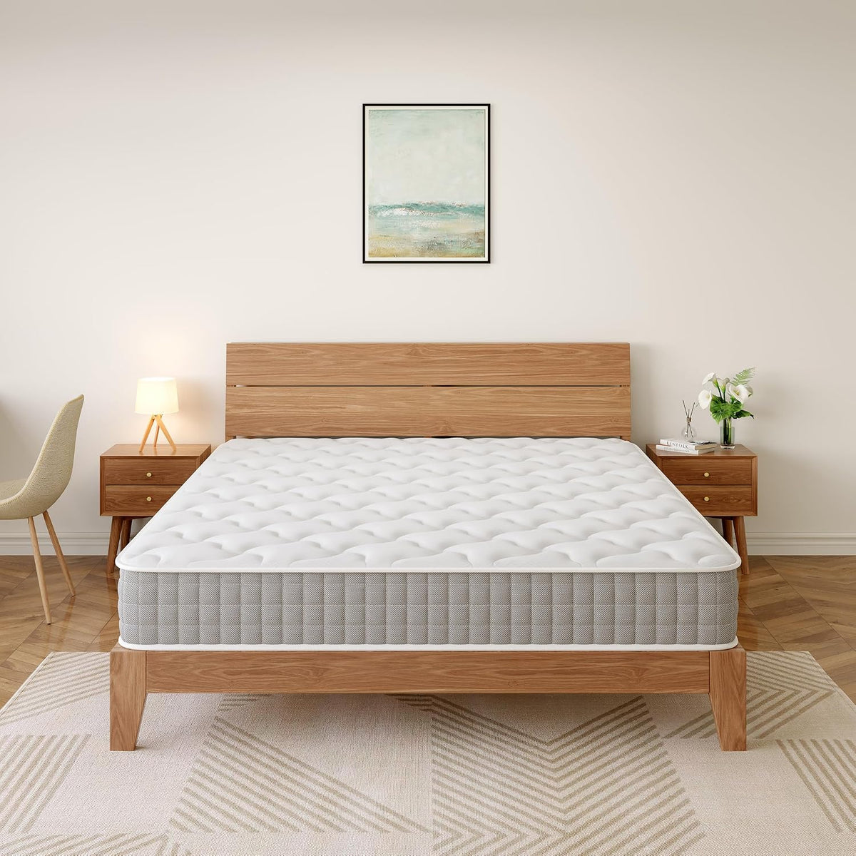 TEENO Materasso, matrimoniale, 20 cm, antiacaro, anallergico, antibatterico, per camera da letto