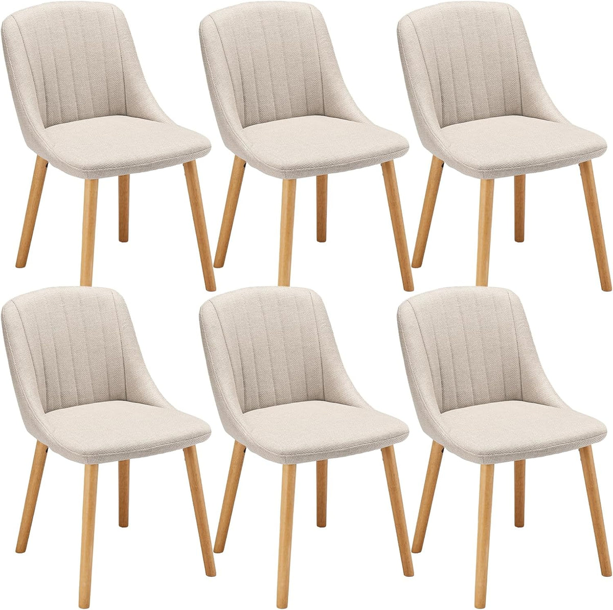 Sedia Goeurvant, Beige, legno, per sala da pranzo e cucina