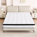 Materasso Caopu, 12 pollici, Bianco, queen size, tessuto, per camera da letto