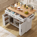 Huayz Carrello da cucina, 3 cassetti, 91,5 cm, legno massello, pieghevole, per sala da pranzo e cucina