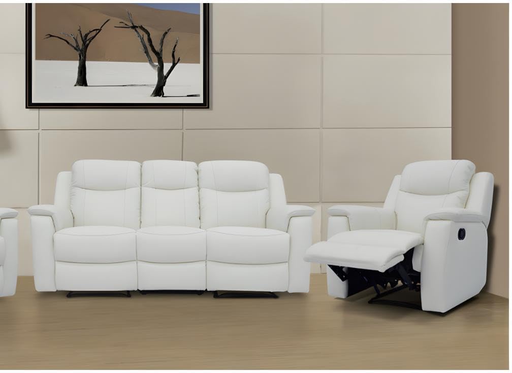 Vente-unique Set di divani, EVASION, 3+1 posti, Avorio