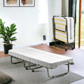 Talamo Italia Brandina pieghevole, 80 × 190 × 10 cm, Bianco, legno