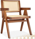 tectake Sedia, Rovere, legno, rattan, per sala da pranzo e cucina