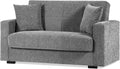 Divano letto Arredo Stock, 152 × 80 × 87 cm, 124 × 102 cm, 2 posti, Grigio, tessuto, con cuscini, per soggiorno