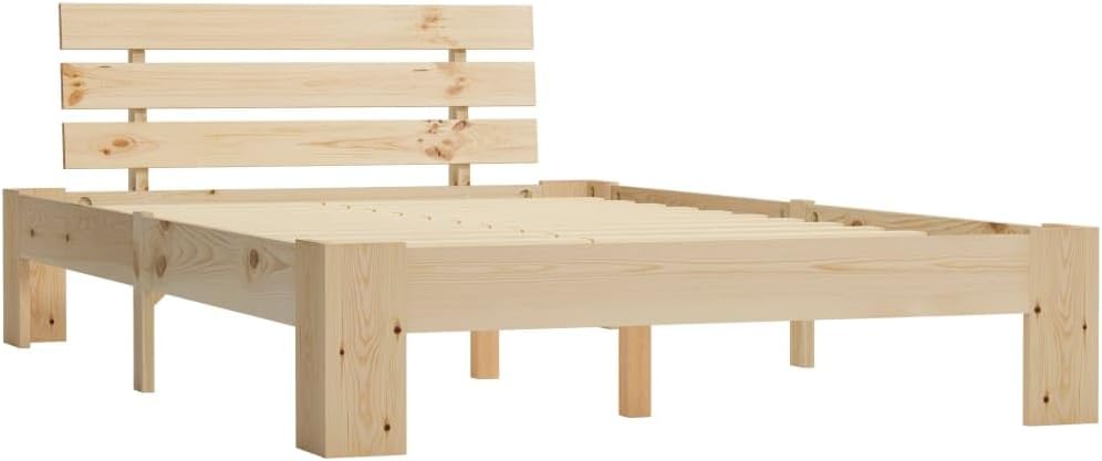 vidaXL Struttura letto, 120 × 200 cm, legno massello, materasso non incluso, per camera da letto