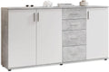 Stella Trading Cassettiera, 160 × 82 × 35 cm, Bianco, legno