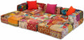 Pouf Genérico, 3 posti, tessuto