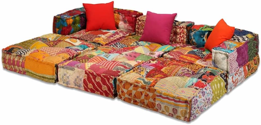Pouf Genérico, 3 posti, tessuto