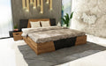 Letto ARREDO DA CASA, LU40, 180 × 200cm, Nero/Rovere, matrimoniale, con contenitore, per camera da letto