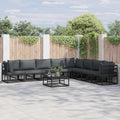 YNGBHFNOP Sedia, 4 pezzi, 53 × 49 × 85 cm, Marrone, polipropilene, con braccioli, per giardino e terrazzo