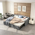 Divano letto EZSSW, Estraibile, 180 × 200 cm, matrimoniale, 2 in 1, con rete a doghe, imbottito, velluto, tessuto, materasso non incluso