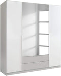 Armadio AVANTI TRENDSTORE, Bianco/Grigio, 181 × 197 × 54 cm, legno