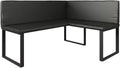 Panca Vicco, 120 × 150 cm, Nero, acciaio