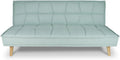 Divano letto SAMIRA, Bart, 180 × 106 cm, Verde, 3 posti, tessuto, per soggiorno