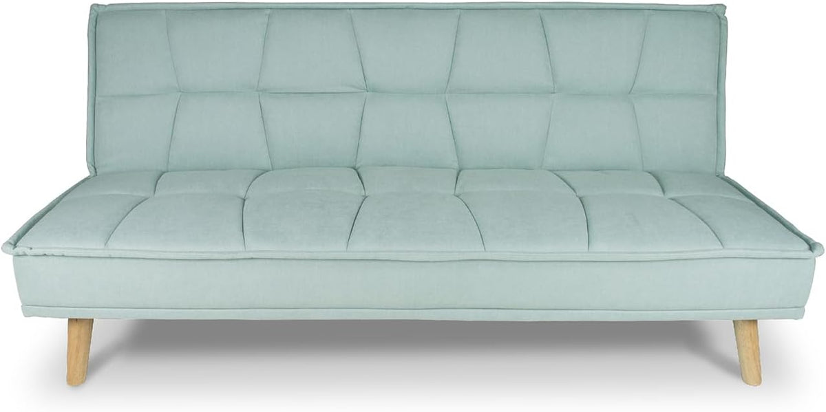 Divano letto SAMIRA, Bart, 180 × 106 cm, Verde, 3 posti, tessuto, per soggiorno