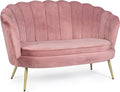 Divano Decor Space, Rosa, velluto, per soggiorno