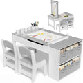 MAMIZO Set da pranzo, 2 sedie, Grigio, legno, per sala da pranzo e cucina