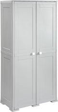 Armadio Tontarelli, 79X43XH164CM, Grigio, plastica, portascope